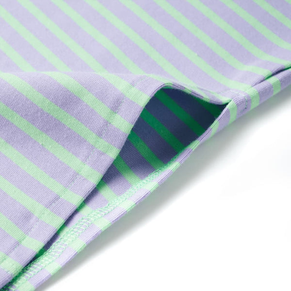 Girls' Skirt with Stripes Straight Bright Mint Green 116