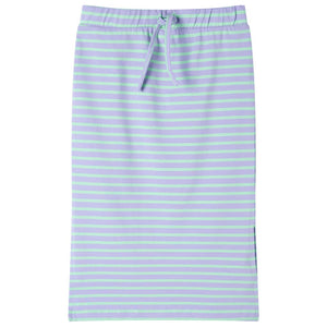 Children's Skirt with Stripes Straight Light Mint Green 128
