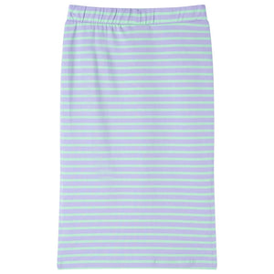 Children's Skirt with Stripes Straight Light Mint Green 128