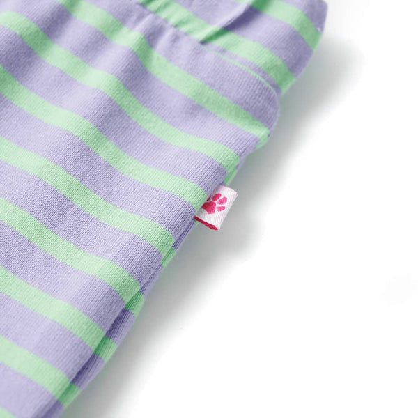 Children's Skirt with Stripes Straight Light Mint Green 128