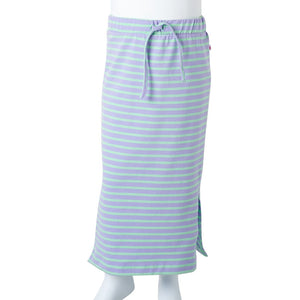 Children's Skirt with Stripes Straight Light Mint Green 128