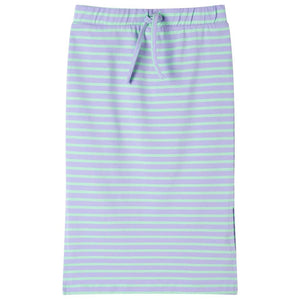 Kids' Striped Straight Skirt Light Mint Green 140