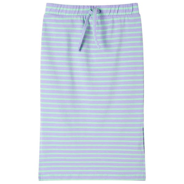 Kids' Striped Straight Skirt Light Mint Green 140