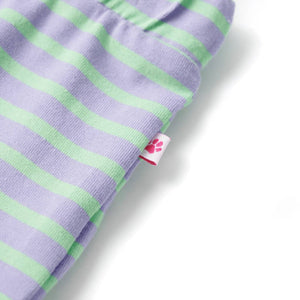 Kids' Striped Straight Skirt Light Mint Green 140