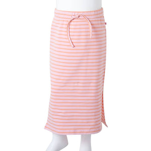 Girls' Striped Straight Skirt Pink 116