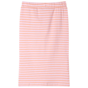 Girls' Skirt with Stripes Straight Pink 128