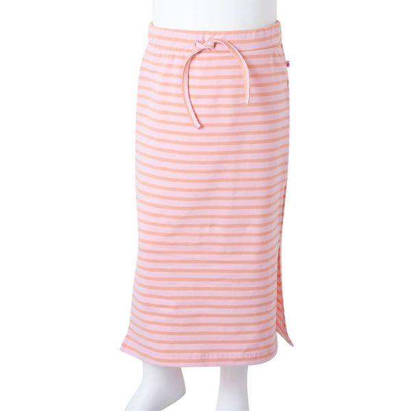 Children's Skirt with Stripes Straight Pink 140
