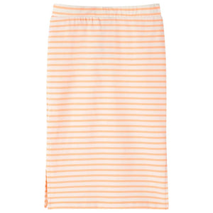 Children's Skirt with Stripes Straight Neon Orange 140