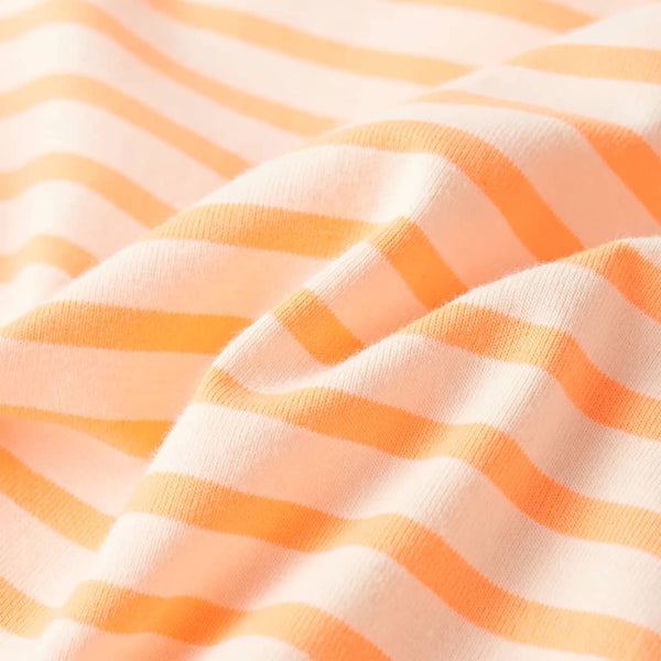 Children's Skirt with Stripes Straight Neon Orange 140