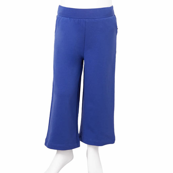 Kids' Wide-Leg Trousers Cobalt Blue 104