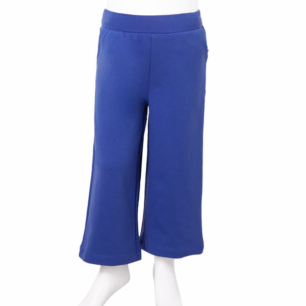 Kids' Wide-Leg Trousers Cobalt Blue 140