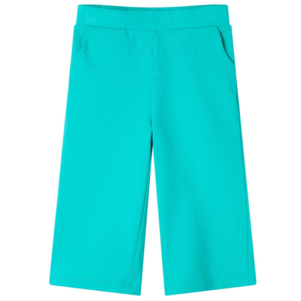 Kids' Wide-Leg Trousers Mint Green 116