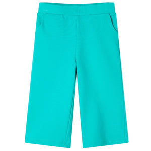 Kids' Wide-Leg Trousers Mint Green 116