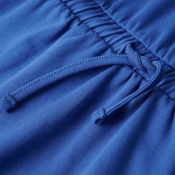 Girls' Dress with Drawstring Cobalt Blue 104