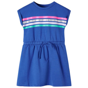 Girls' dress with drawstring Cobalt Blue 116
