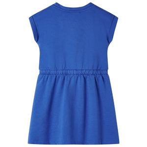 Girls' dress with drawstring Cobalt Blue 116