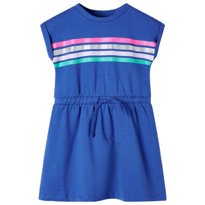 Kids' dress with drawstring Cobalt Blue 140