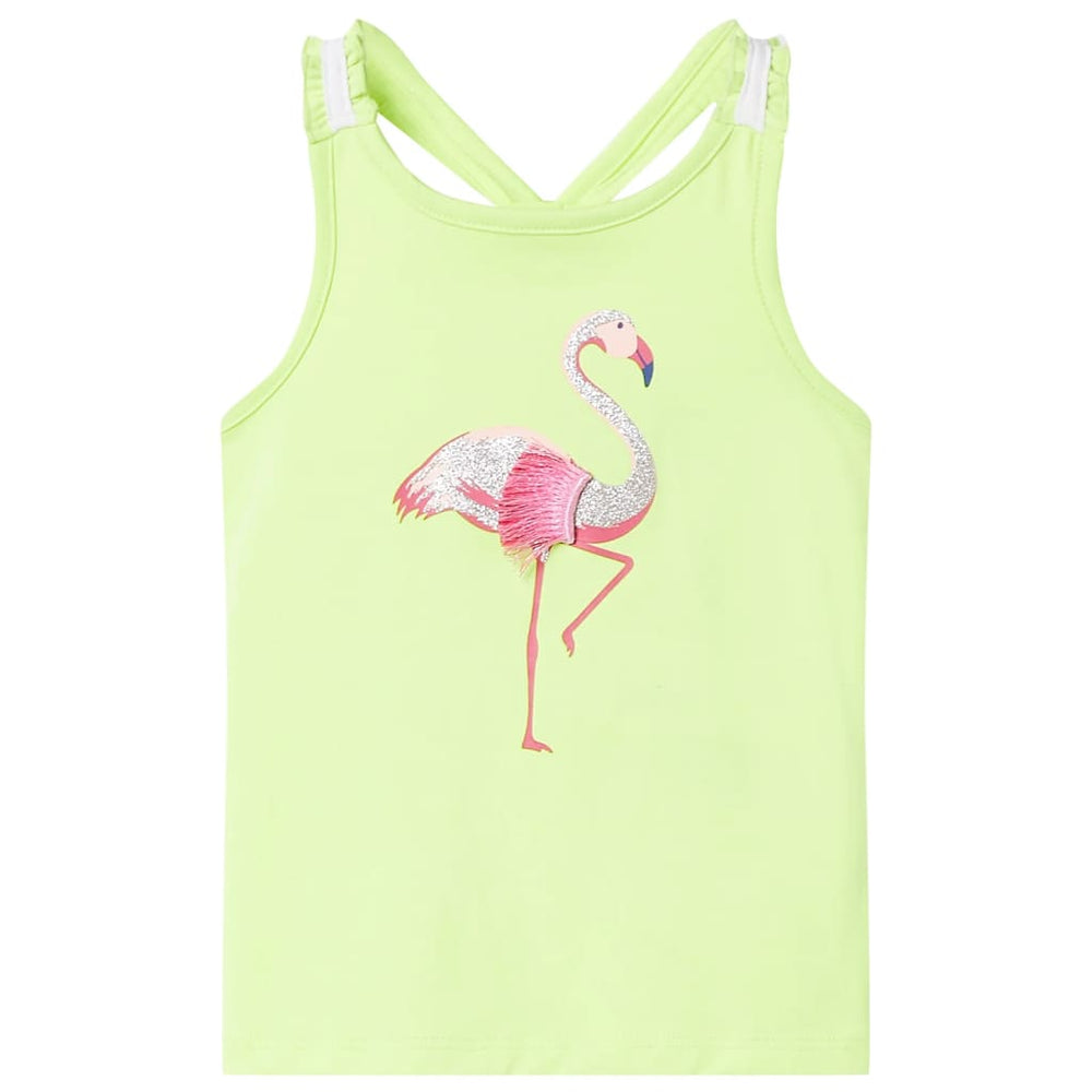 Kids' Tank Top Neon Yellow 104