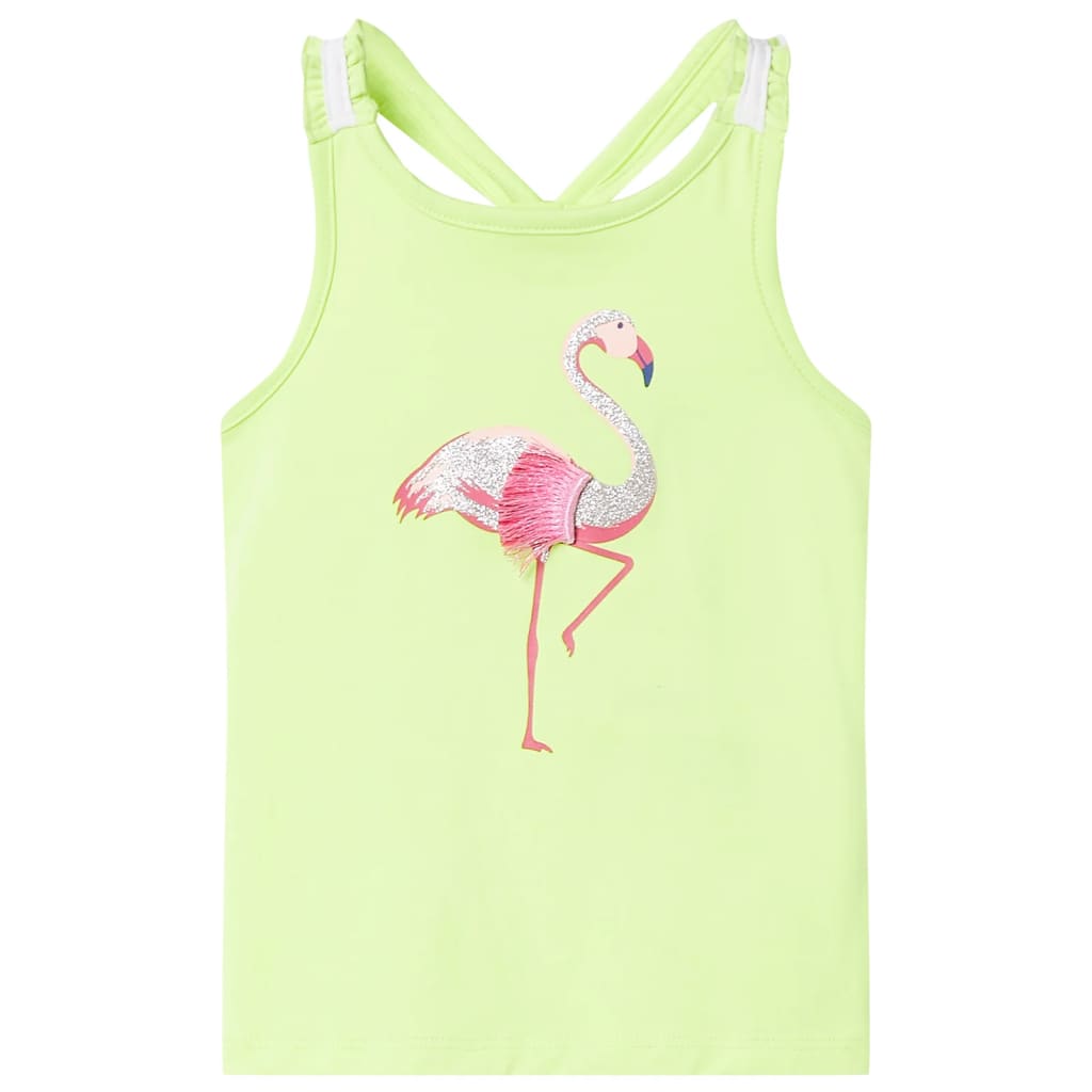 Children's Tank Top Neon Yellow 116