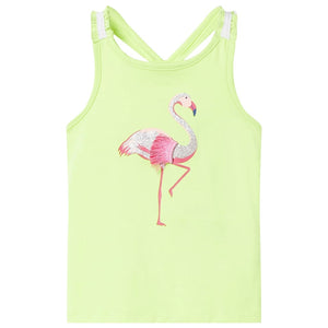 Kids' Tank Top Neon Yellow 140