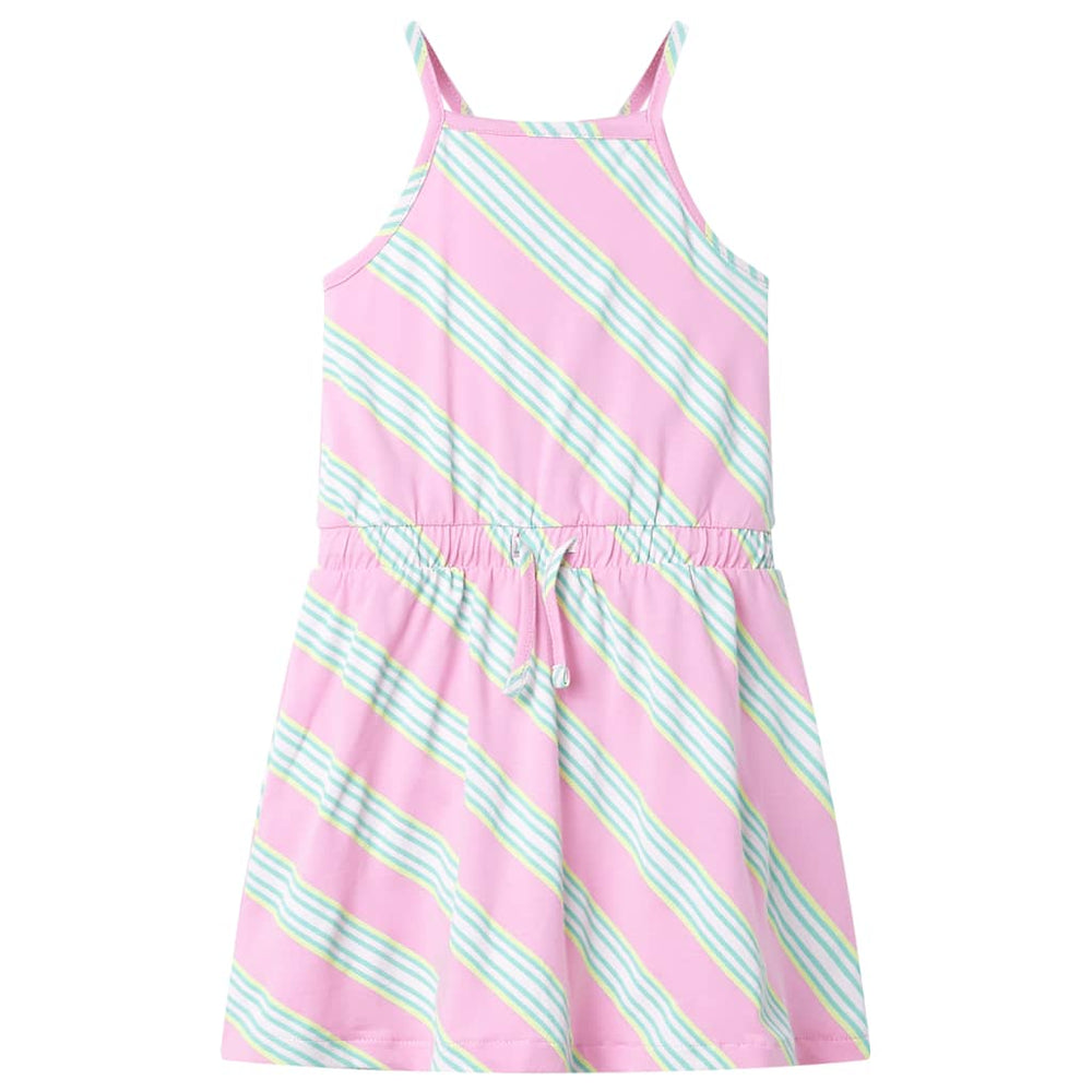 Children's Dress Sleeveless Pink with Drawstring 104
