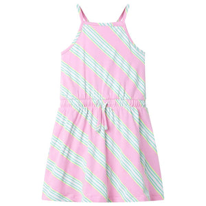 Children's Dress Sleeveless Pink with Drawstring 104