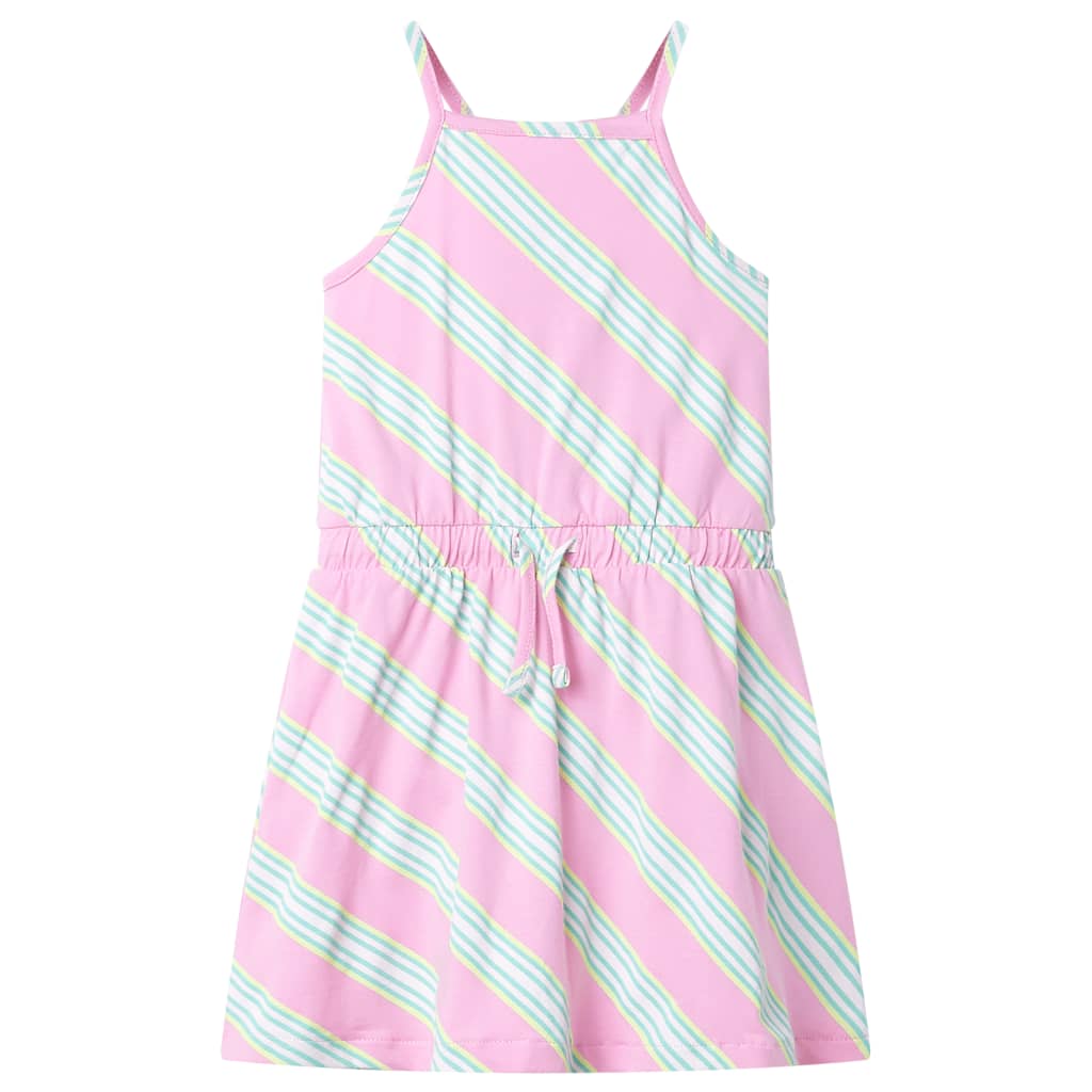 Children's Dress Sleeveless Pink with Drawstring 104