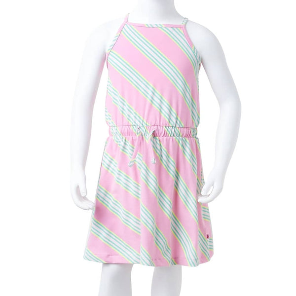 Children's Dress Sleeveless Pink with Drawstring 104