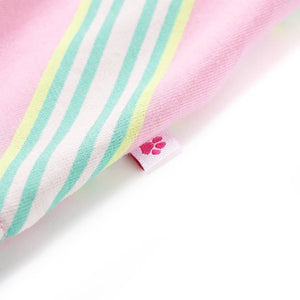 Girls' Dress with Drawstring Sleeveless Pink 116