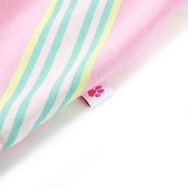 Girls' Dress with Drawstring Sleeveless Pink 116