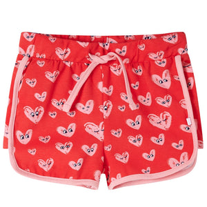 Children's Drawstring Shorts Red 104