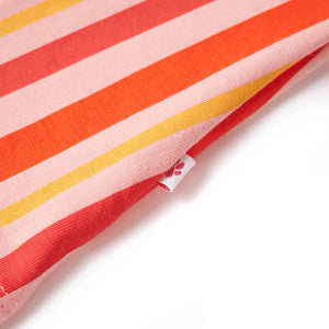 Girls' Dress with Drawstring Pink and Red 128