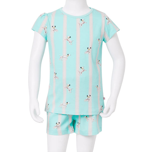 Kids' Short-Sleeved Pajamas Ecru 128