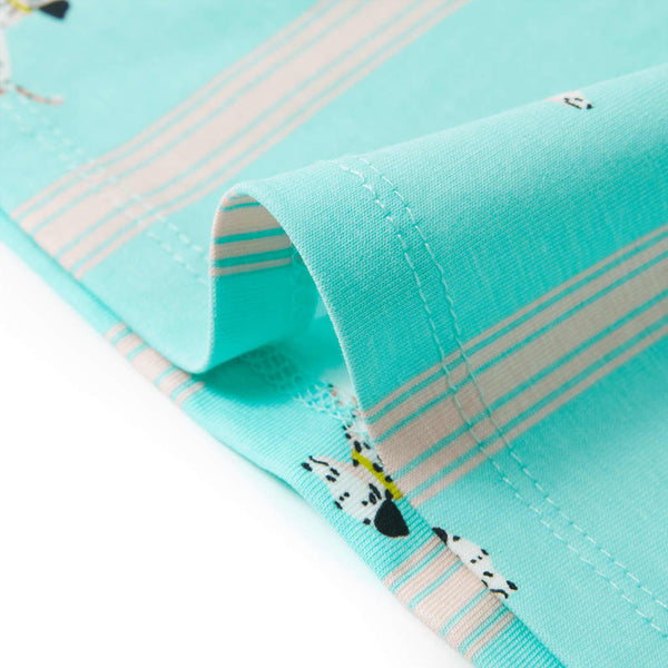 Kids' Short-Sleeved Pajamas Ecru 140