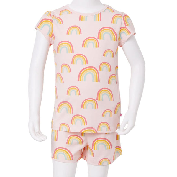 Kids' Short Sleeve Pajamas Light Pink 92