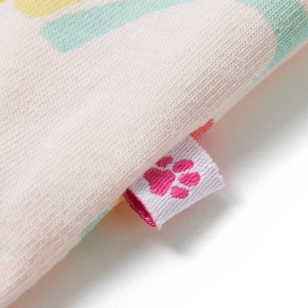 Kids' Short Sleeve Pajamas Light Pink 92