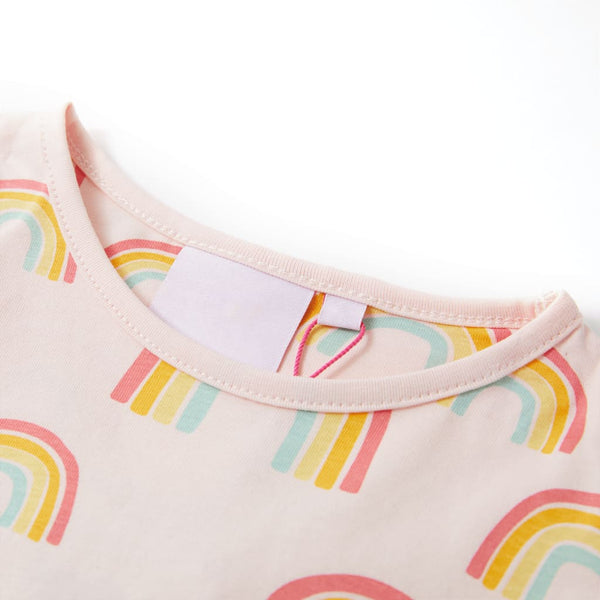 Girls' Short-Sleeved Pyjamas Light Pink 104