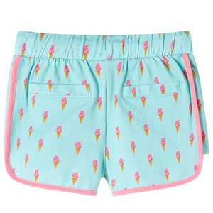 Children's Shorts with Drawstring Light Mint Green 104