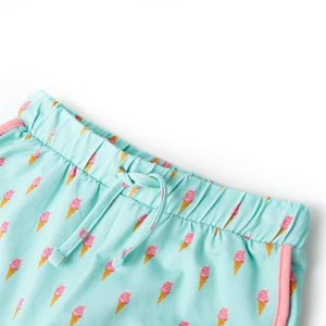 Children's Shorts with Drawstring Light Mint Green 104