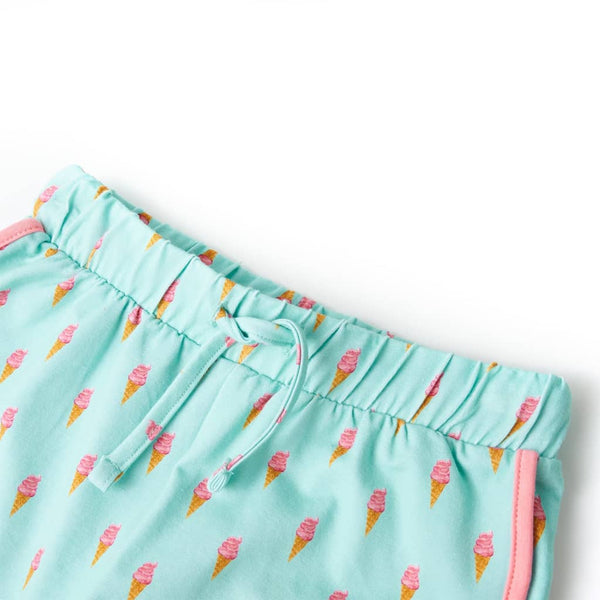 Children's Shorts with Drawstring Light Mint Green 104
