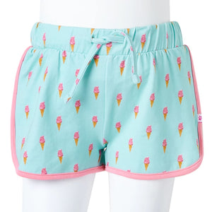 Children's Shorts with Drawstring Light Mint Green 104