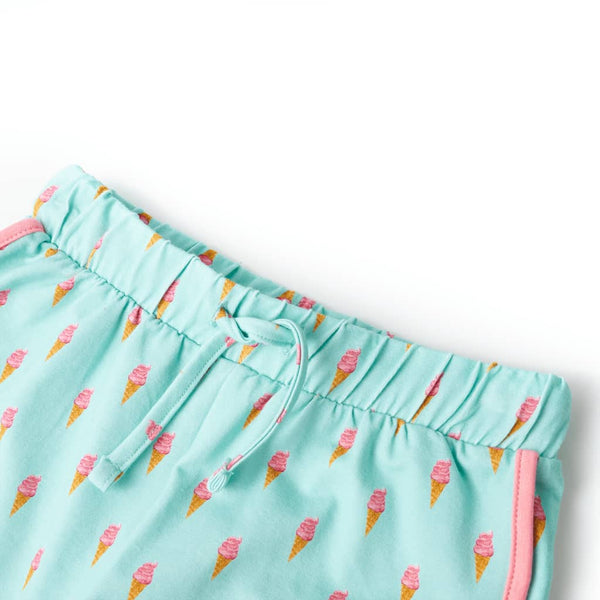 Kids' Shorts with Drawstring Light Mint Green 116