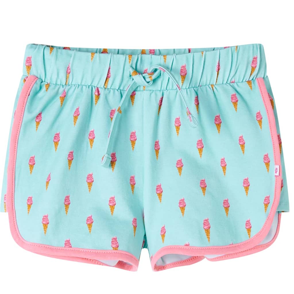Kids' Shorts with Drawstring Light Mint Green 128
