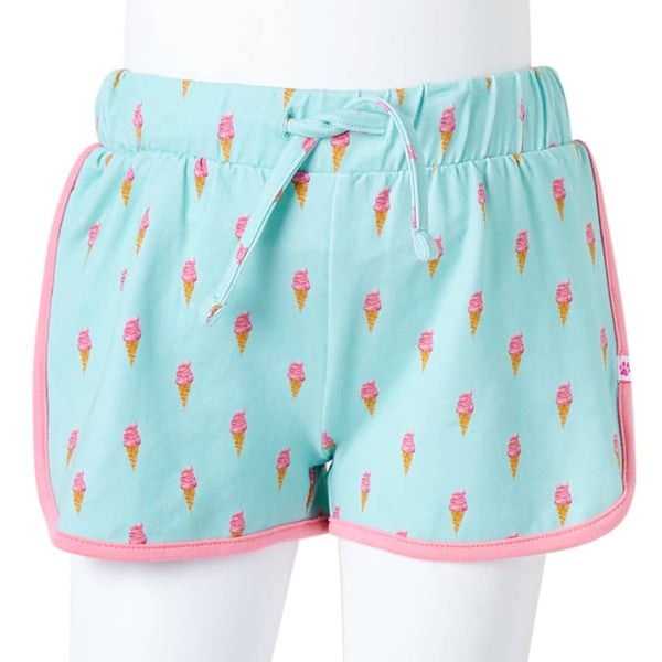Kids' Shorts with Drawstring Light Mint Green 128