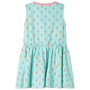 Children's dress with drawstring Light Mint 140