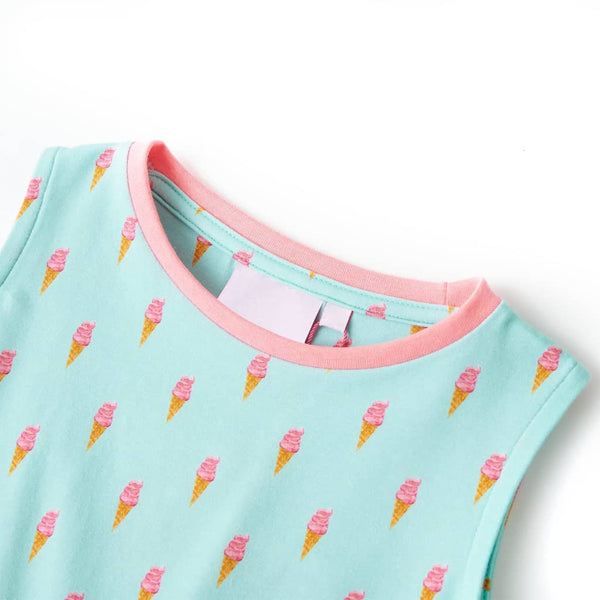 Children's dress with drawstring Light Mint 140