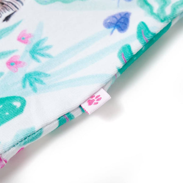 Children's Dress Ecru and Dark Mint Green 104