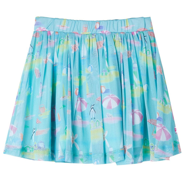 Girls' Pleated Skirt Light Blue 116