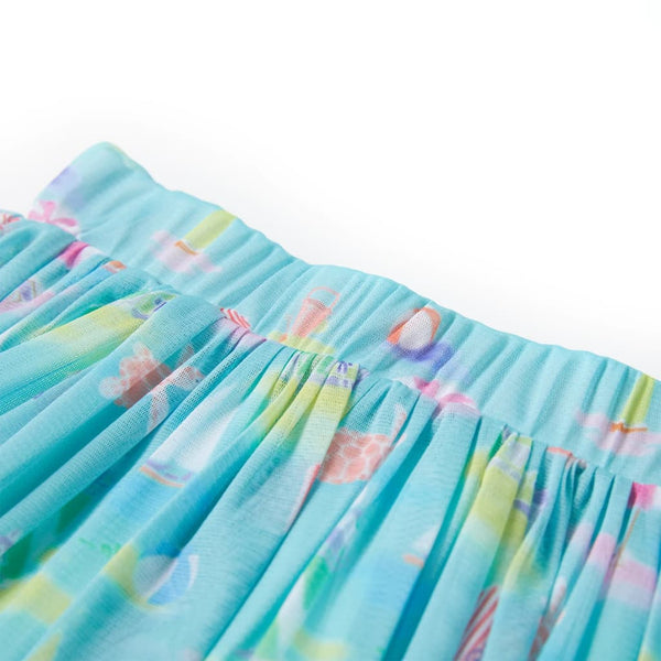 Girls' Pleated Skirt Light Blue 116