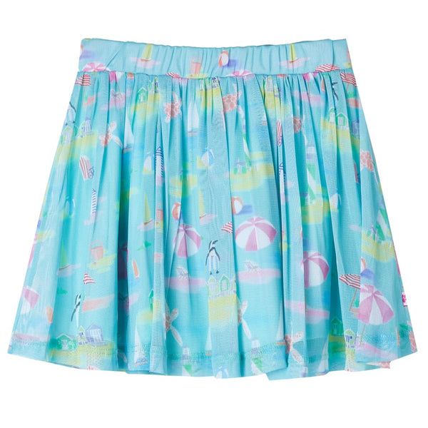 Kids' Pleated Skirt Light Blue 128